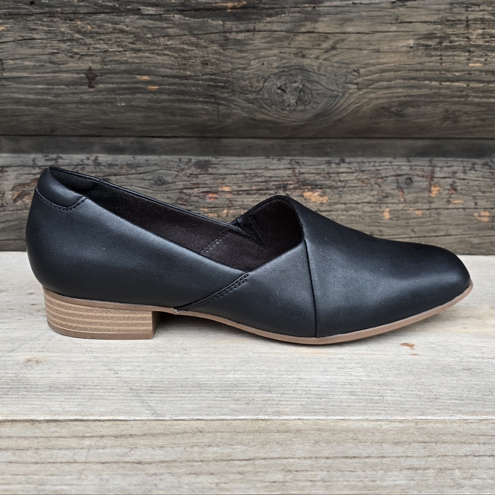Clarks Juliet Palm Classic Preppy Minimalist Ultimate Comfort Loafer Heel 8M